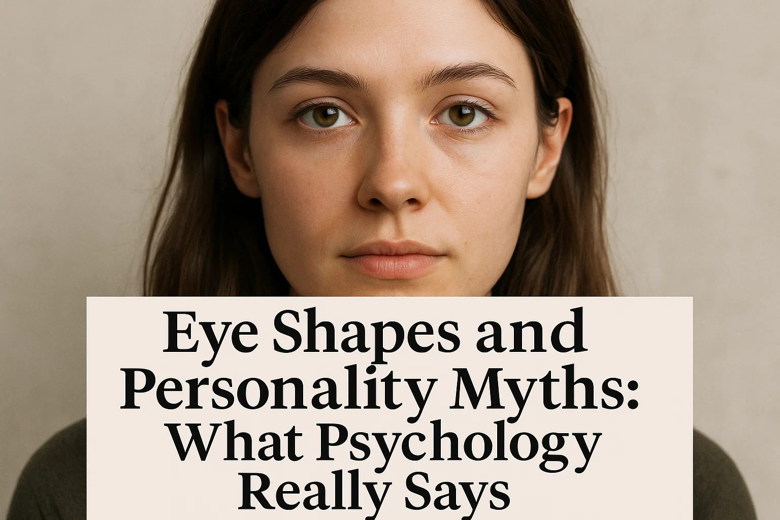 Eye Shapes and Personality Myths