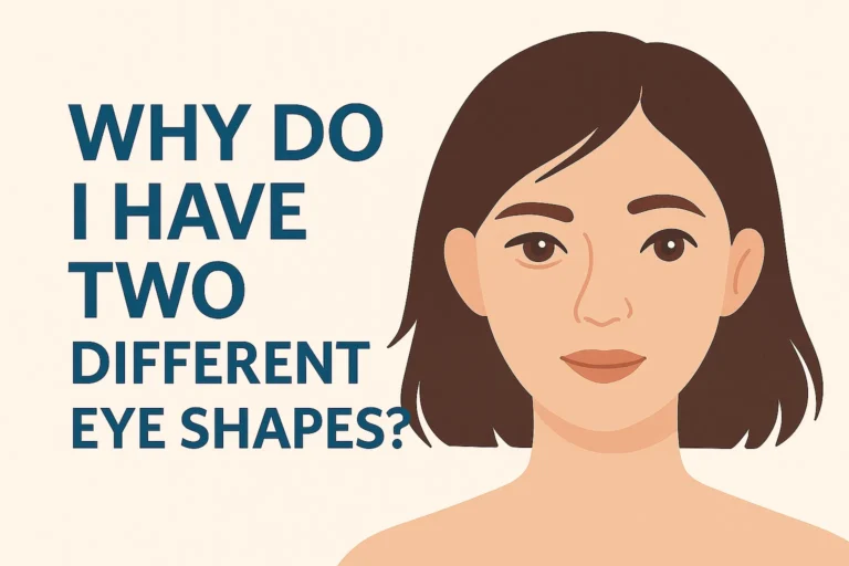 Why do I have two different eye shapes